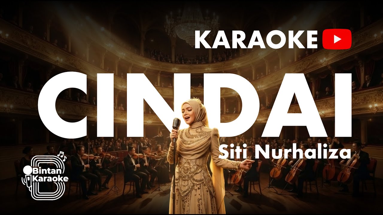 CINDAI - SITI NURHALIZA (KARAOKE VERSION) | BINTAN KARAOKE