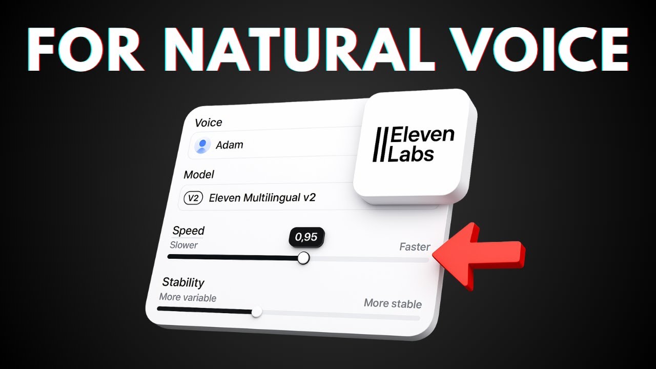 How to Setting Adam Voice in ElevenLabs to Sound Like Human