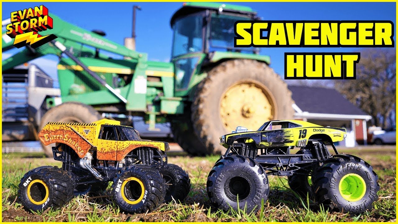 Monster Truck Monday: Farm Scavenger Hunt for Monster Trucks