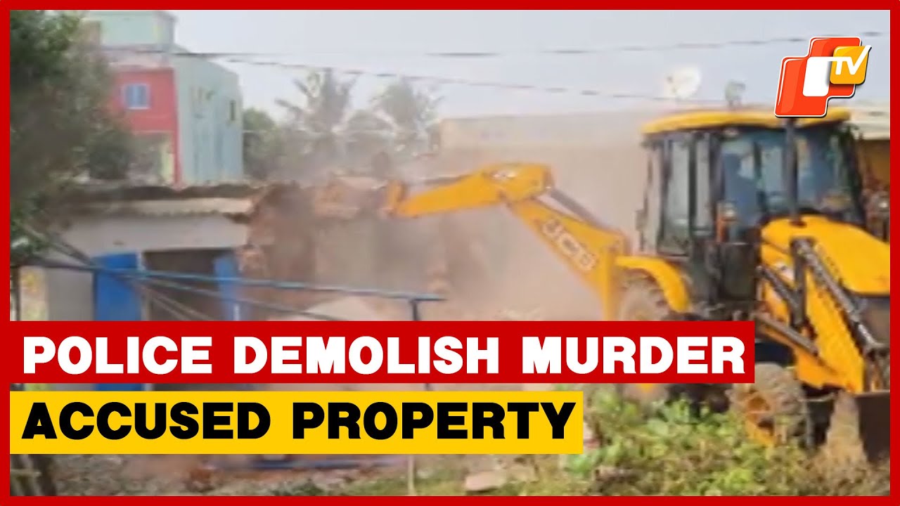 Commissionerate Police Demolishes Illegal Shops Of Murder Accused In Bhubaneswar