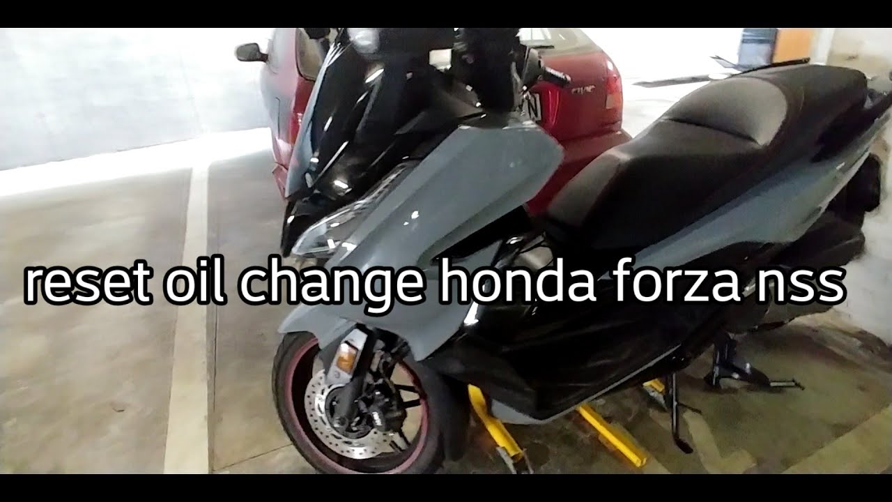 сброс замены масла honda forza