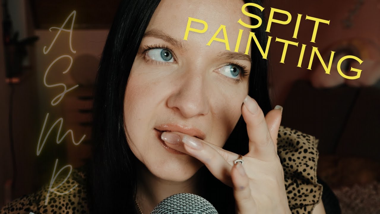SPIT PAINTING 😊 Maluję Zachód Słońca Na Twojej Twarzy 🌅 ASMR Po Polsku 🇵🇱