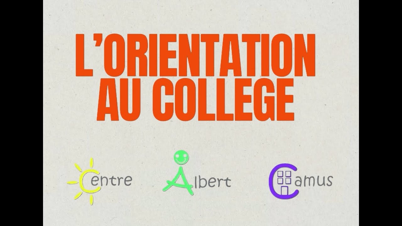 Plateau TV - L' orientation au collège - Projet Horizon Pro'Jection