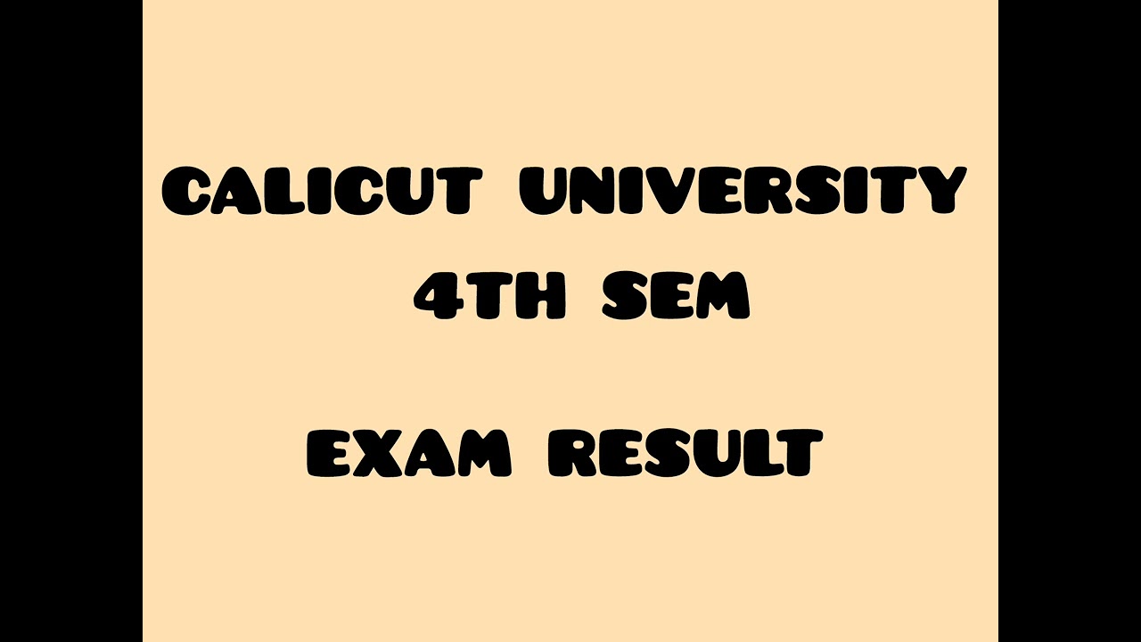 Calicut University#calicutuniversity#semester#exam#update