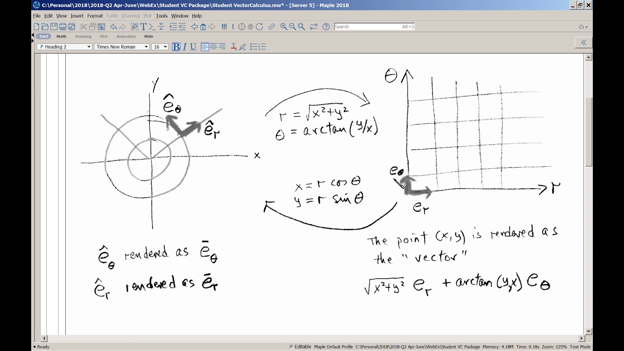 The Student VectorCalculus Package