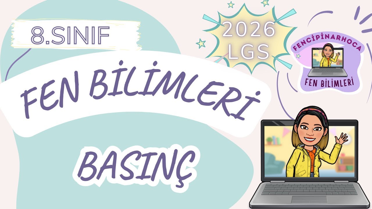 LGS 2026 8.Sınıf Fen Bilimleri 3.ÜNİTE (TAMAMI) BASINÇ Konu Anlatımı + Tüm İpuçları