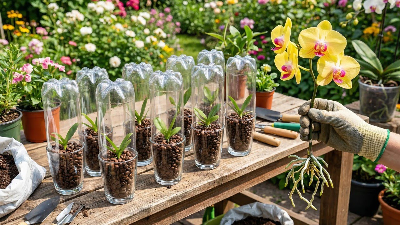 Don't throw away plastic bottles! One of the 3 best methods for propagating orchids.