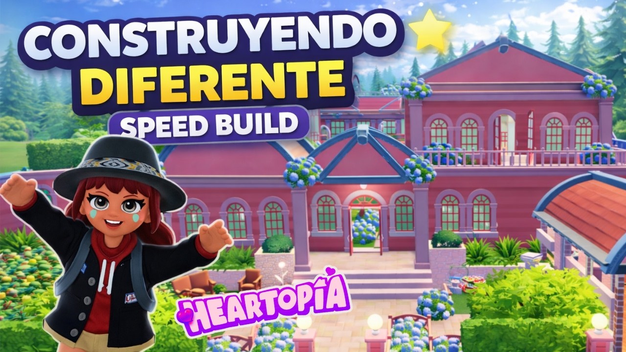 Construí esta casa de una forma MUY diferente | Speed Build #heartopia #heartopiacreatorteam