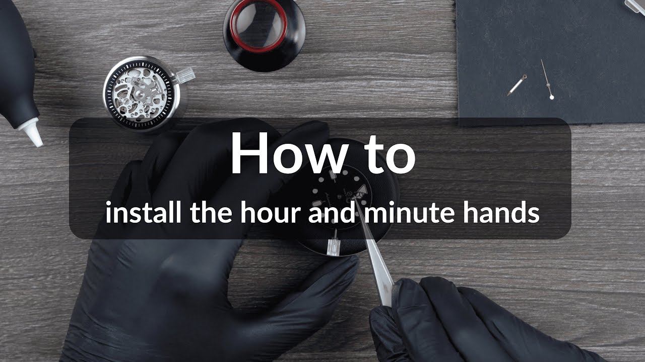 No.3 - Watch Hand Assembly Instructions - Part 1: Hour & Minute Hands (Movements with Day and Date)