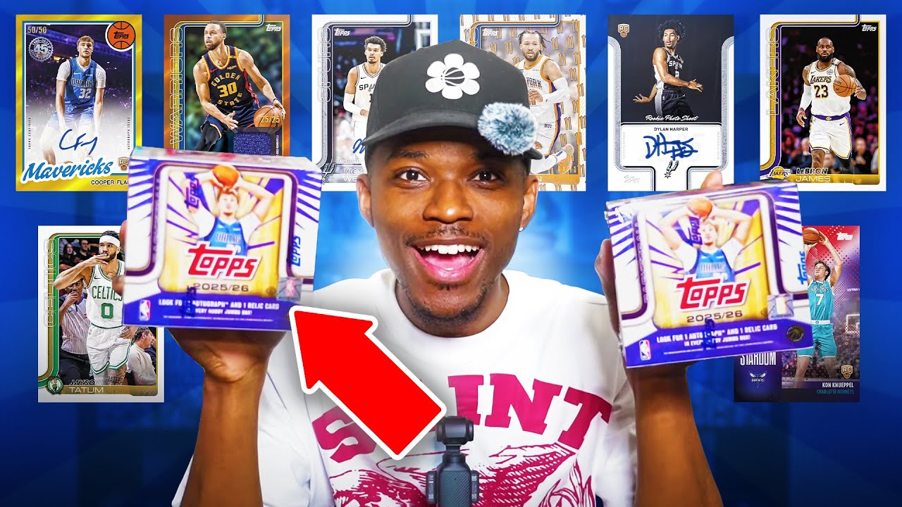 Я открыл 2 новых больших бокса Topps NBA
