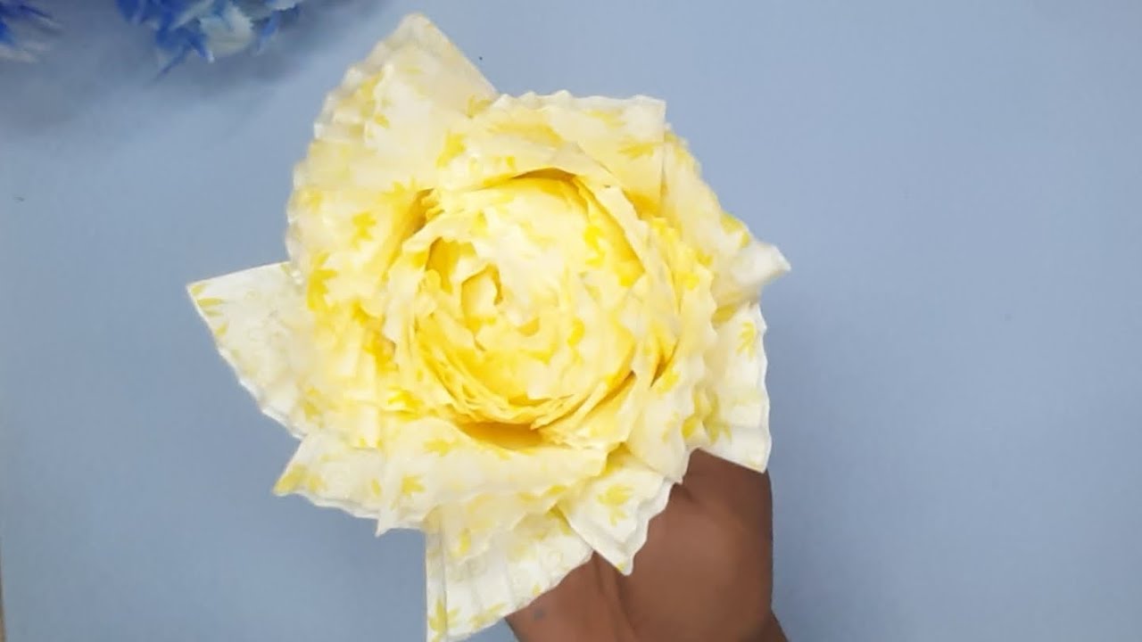 Easy Idea with Cupcake Paper Craft / Paper Flowers / DIY