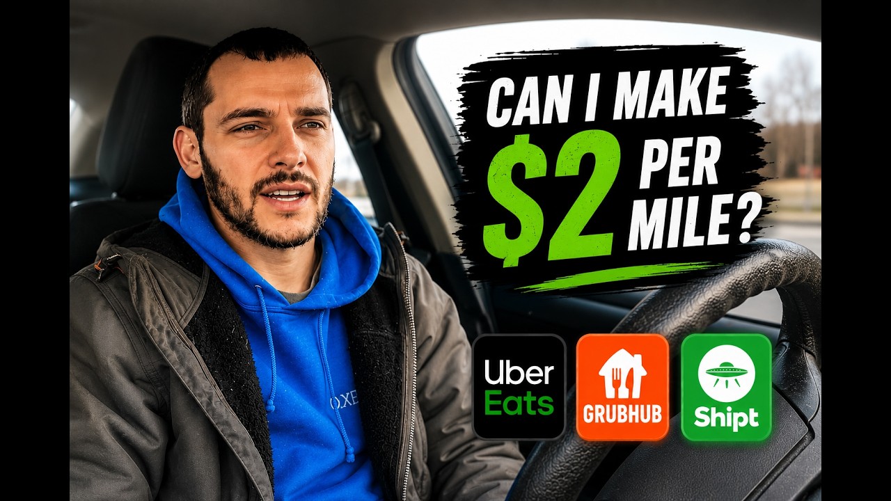 Можно ли зарабатывать 2 доллара за милю, доставляя еду? (Uber Eats GrubHub Shipt)