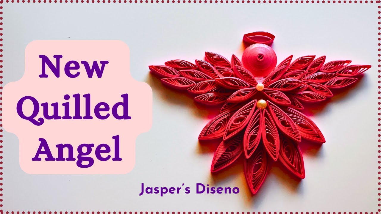 How to make Quilled Angel | New Quilled Angel | Christmas Tree Decoration Crafts | Easy Tutorial