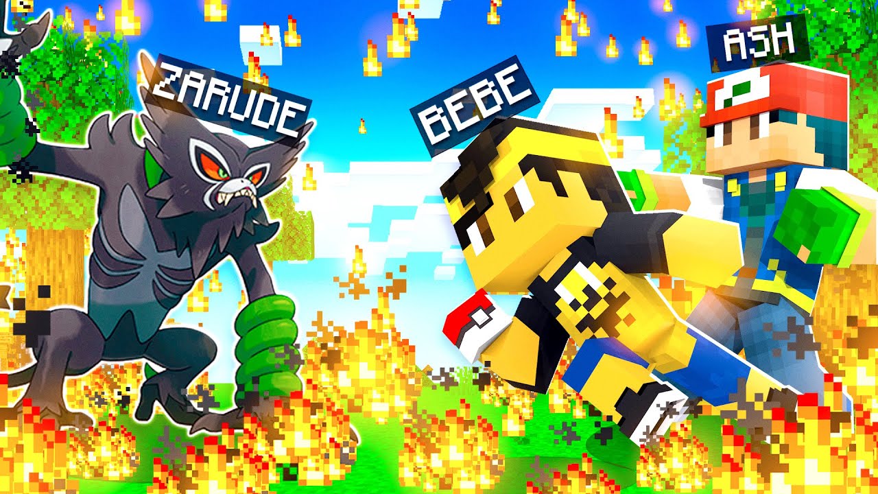 Who's Your Family? O FILHO DO ASH KETCHUM CAPTUROU UM ZARUDE no Minecraft! *Pokémon*