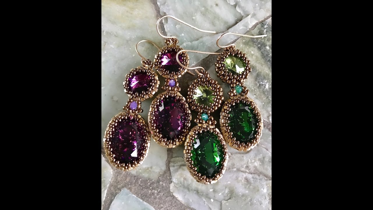Interlace Earrings - A Bronzepony Beaded Jewelery Design