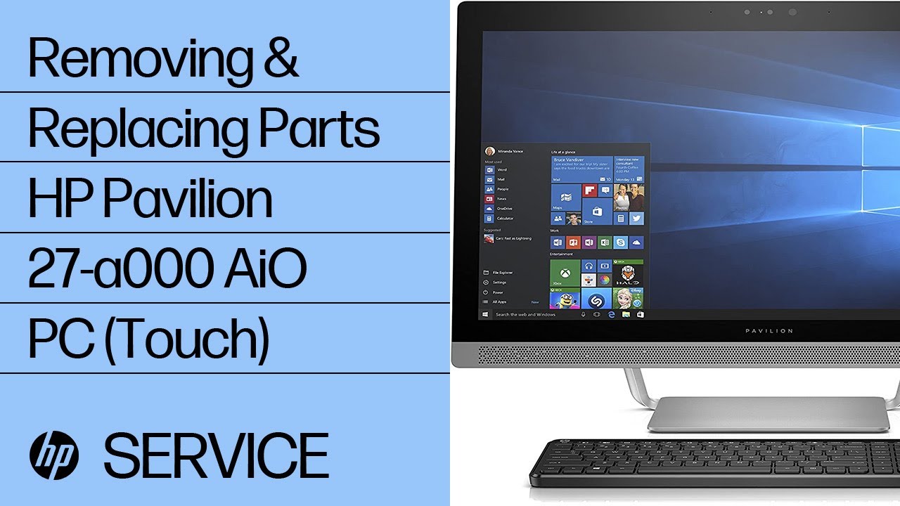 Removing & replacing parts for HP Pavilion 27-a000 AiO | HP Computer Service