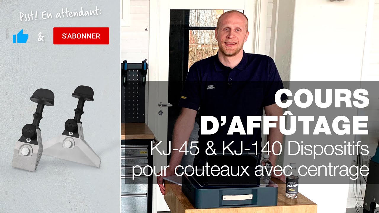 KJ-45 & KJ-140 Dispositifs pour couteaux avec centrage |Partie 16| Cours d'affûtage Tormek en direct