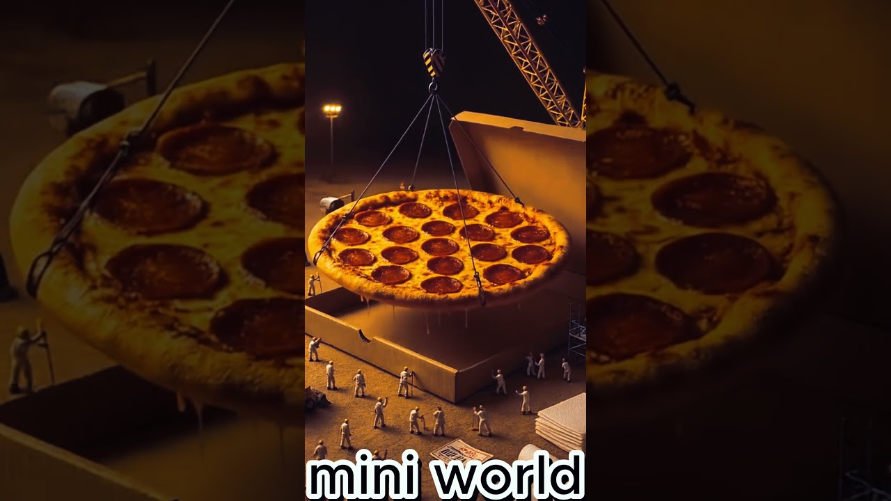 # mini # world # pizza # food