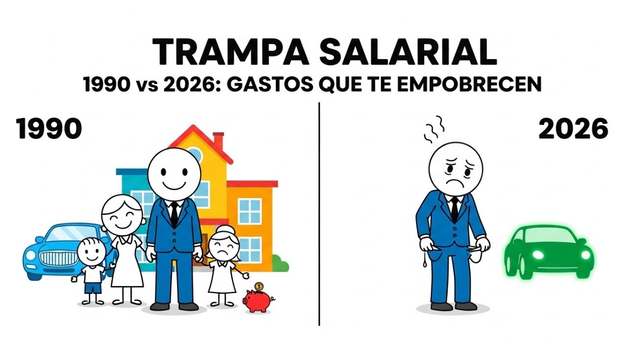 1990 vs 2026 Por Qué Tu Salario Parece GRANDE Pero Te Sientes POBRE