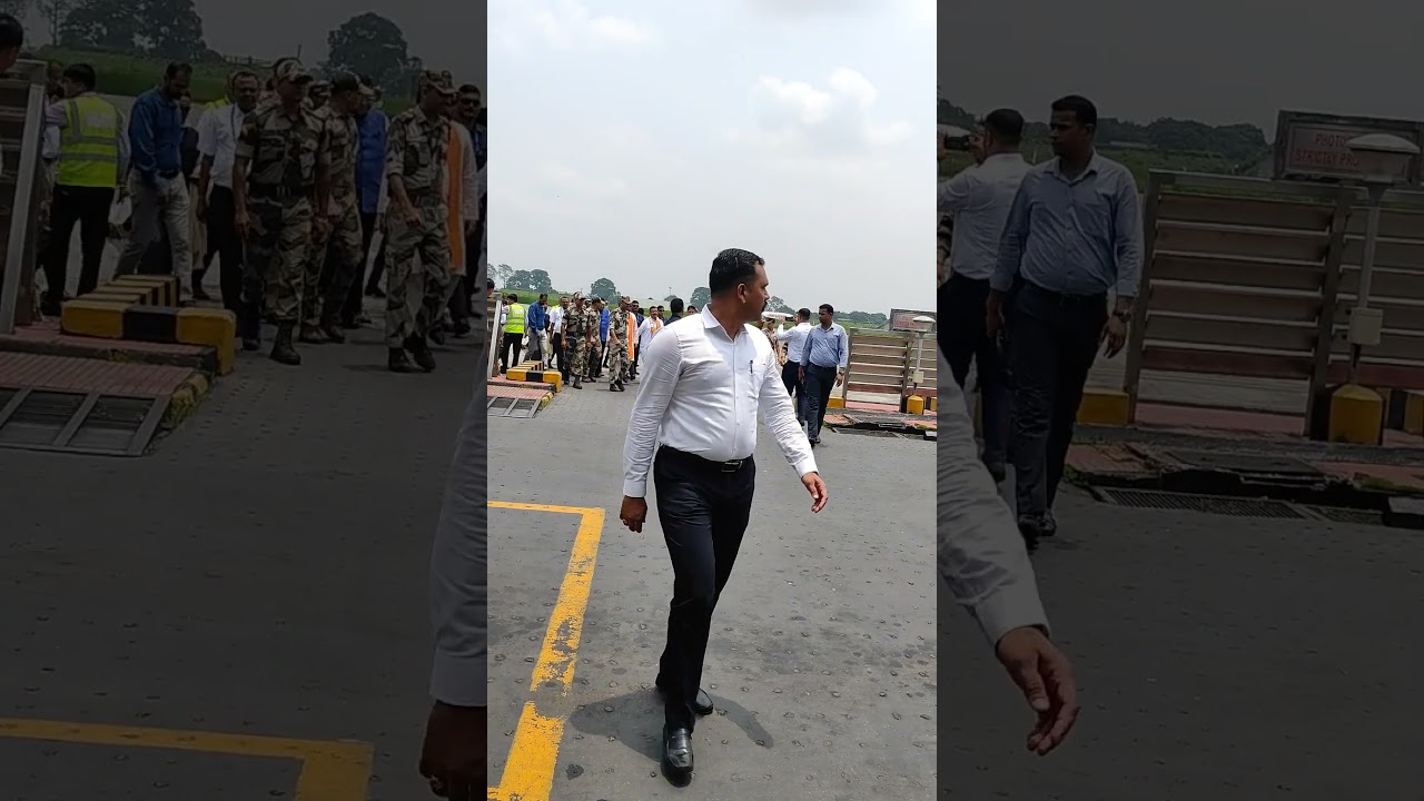 Our honorable CM, WESTBENGAL today at Bagdogra Airport