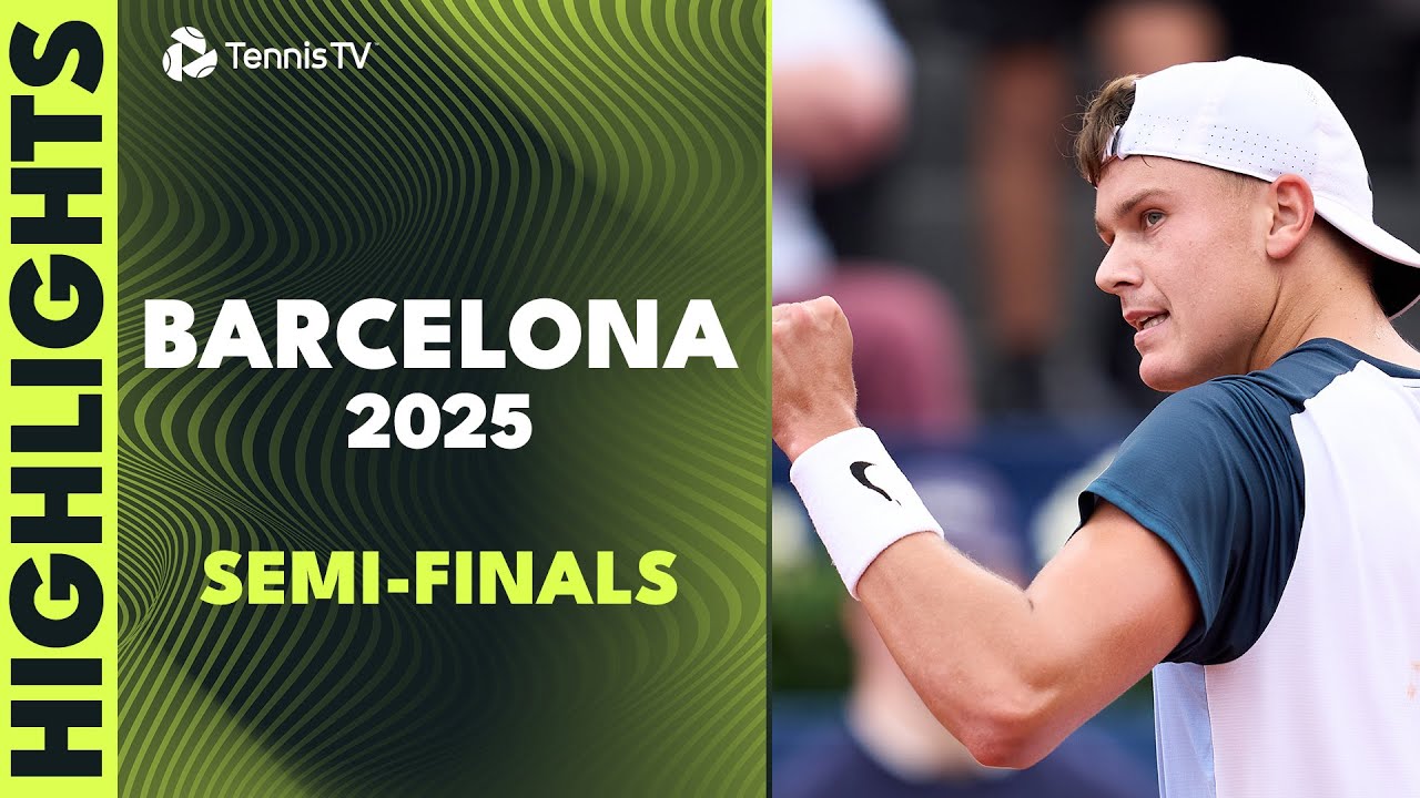 Rune vs Khachanov; Alcaraz vs Fils | Barcelona 2025 Semi-Final Highlights