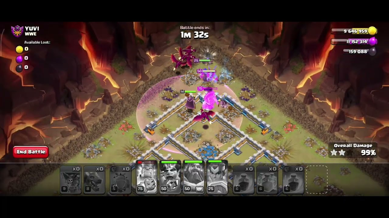 Clan war attack in clash of clans #sovandr #supercell 