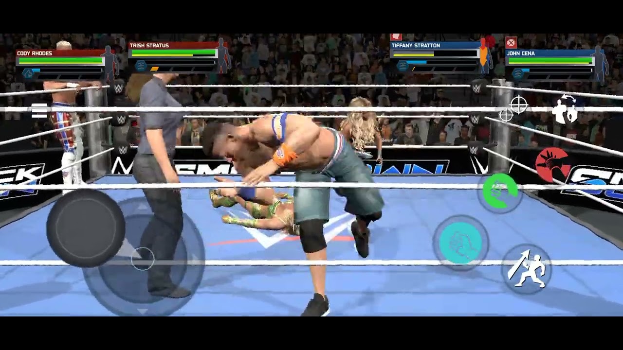 Trisha Status Vs Cody Rhodes Vs Trifny Stratton Vs John Cena Tag Team WrestleMania Match 