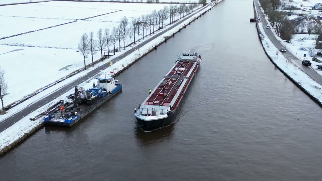 dronebeelden van winter in Groningen #cinematic #drone #winter