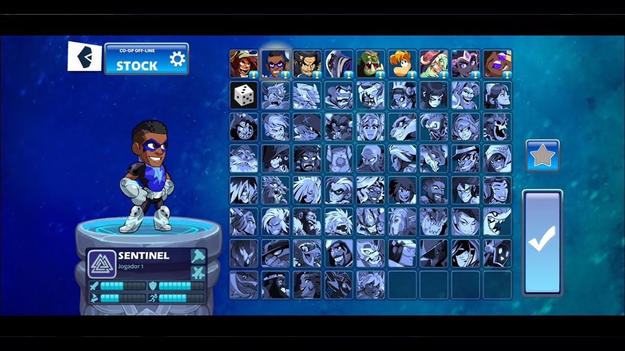 Sentinel vencendo com ele nessa gameplay de Brawlhalla