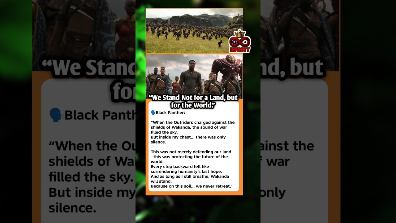 “We Fight for the World, Not Just a Kingdom” — Wakanda’s Greatest Moment