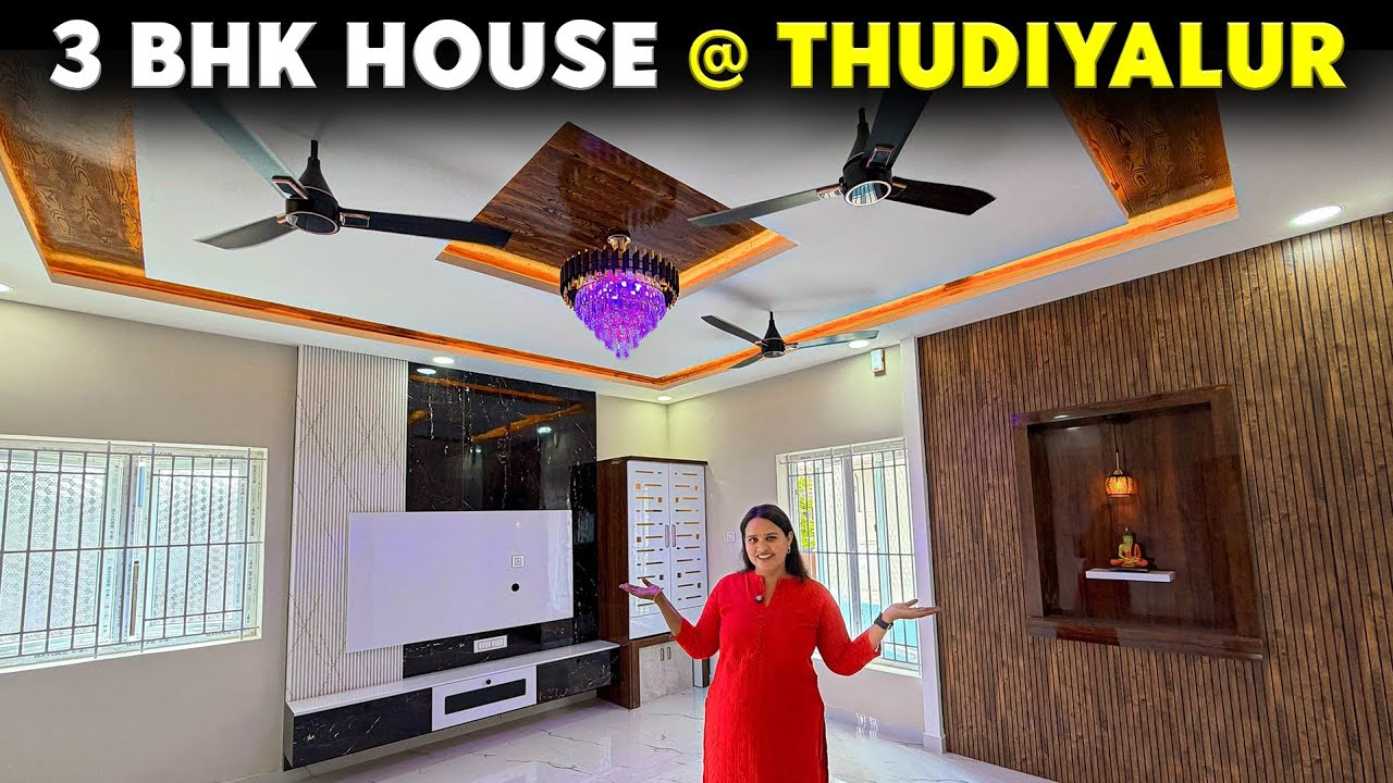 🏡 Spacious 3 BHK House for Sale l Thudiyalur l Coimbatore