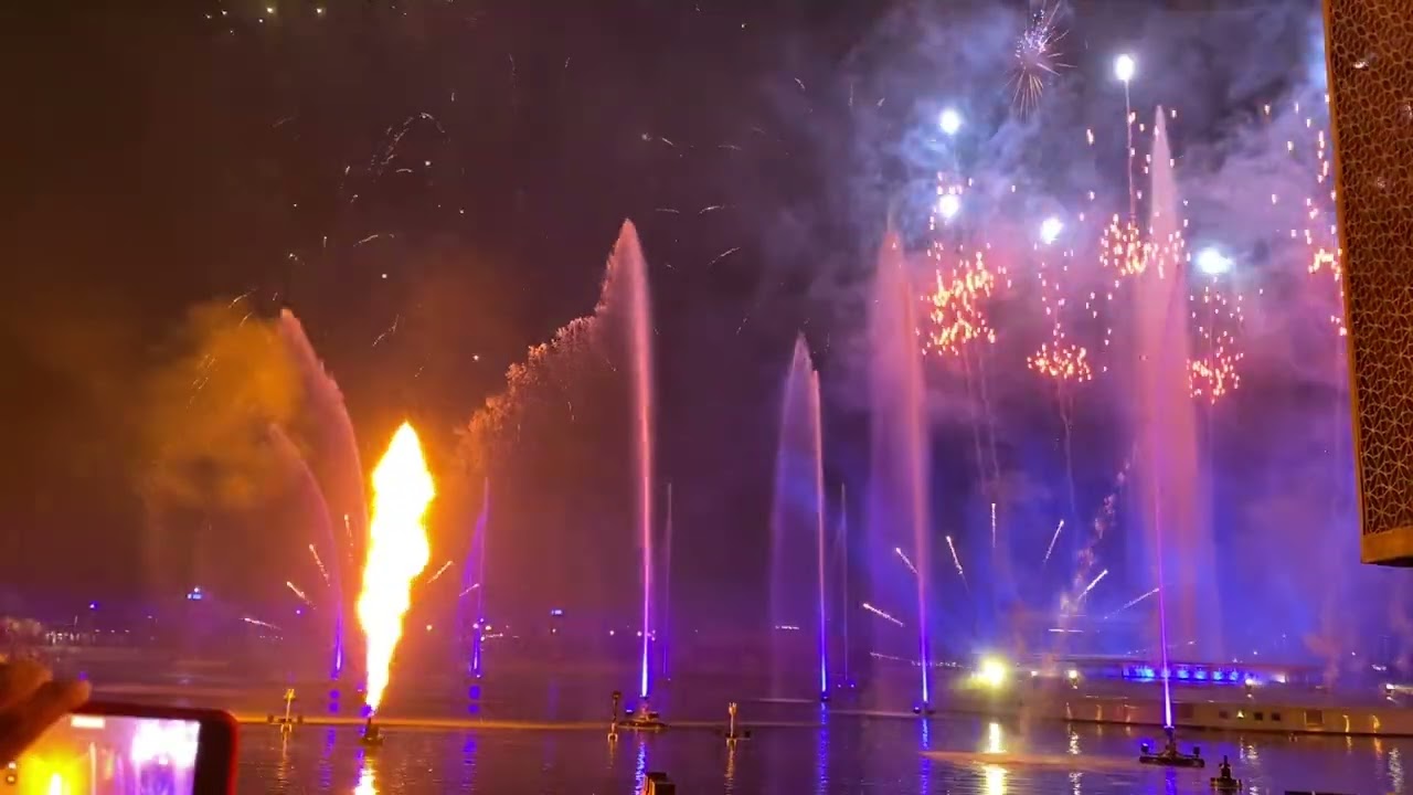 Laser , light and fountain show at Dubai Festival City | IMAGINE DUBAI | Must  visit places.