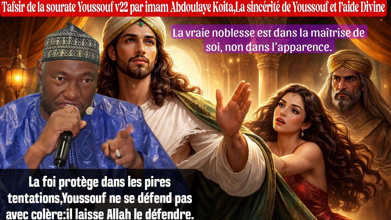 Tafsir de la sourate Youssouf par imam Abdoulaye Koita,La vraie noblesse est dans la maîtrise de soi
