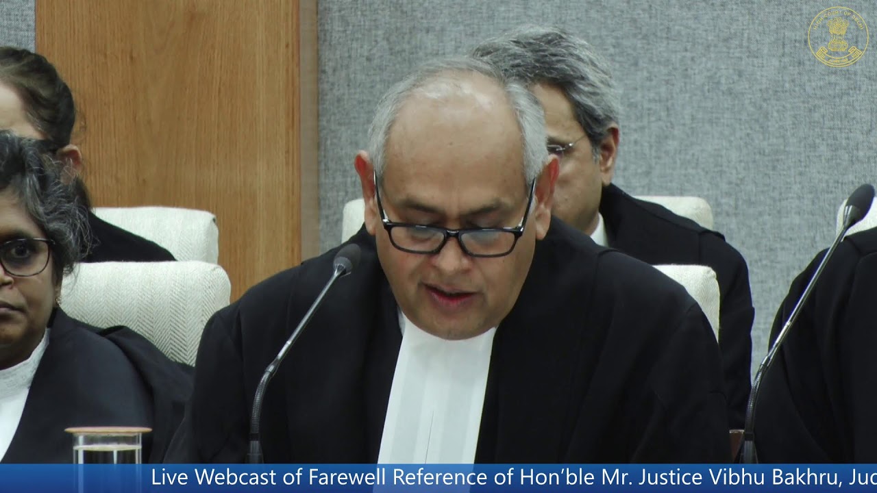 Прощальное обращение достопочтенного господина судьи Вибху Бахру