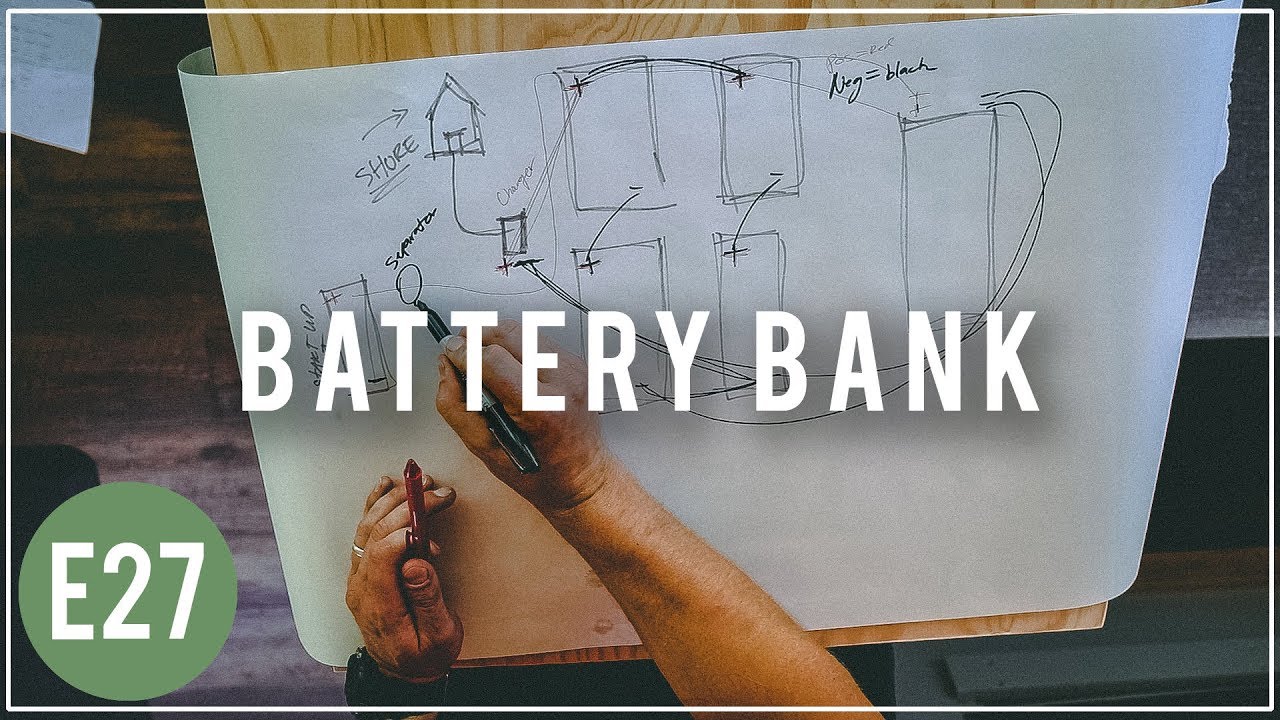 Battery Bank and Inverter Set Up - Skoolie Bus Conversion - E27