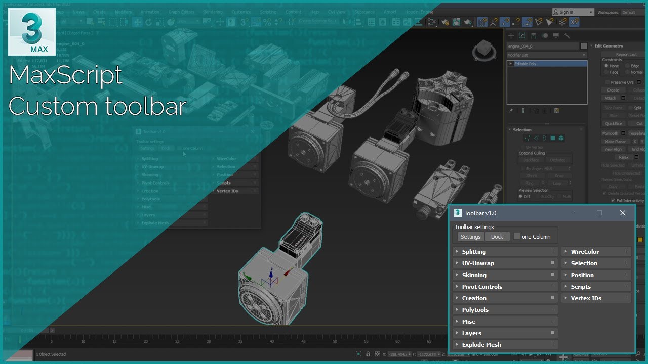 [3ds Max][Maxscript] Custom Toolbar v2
