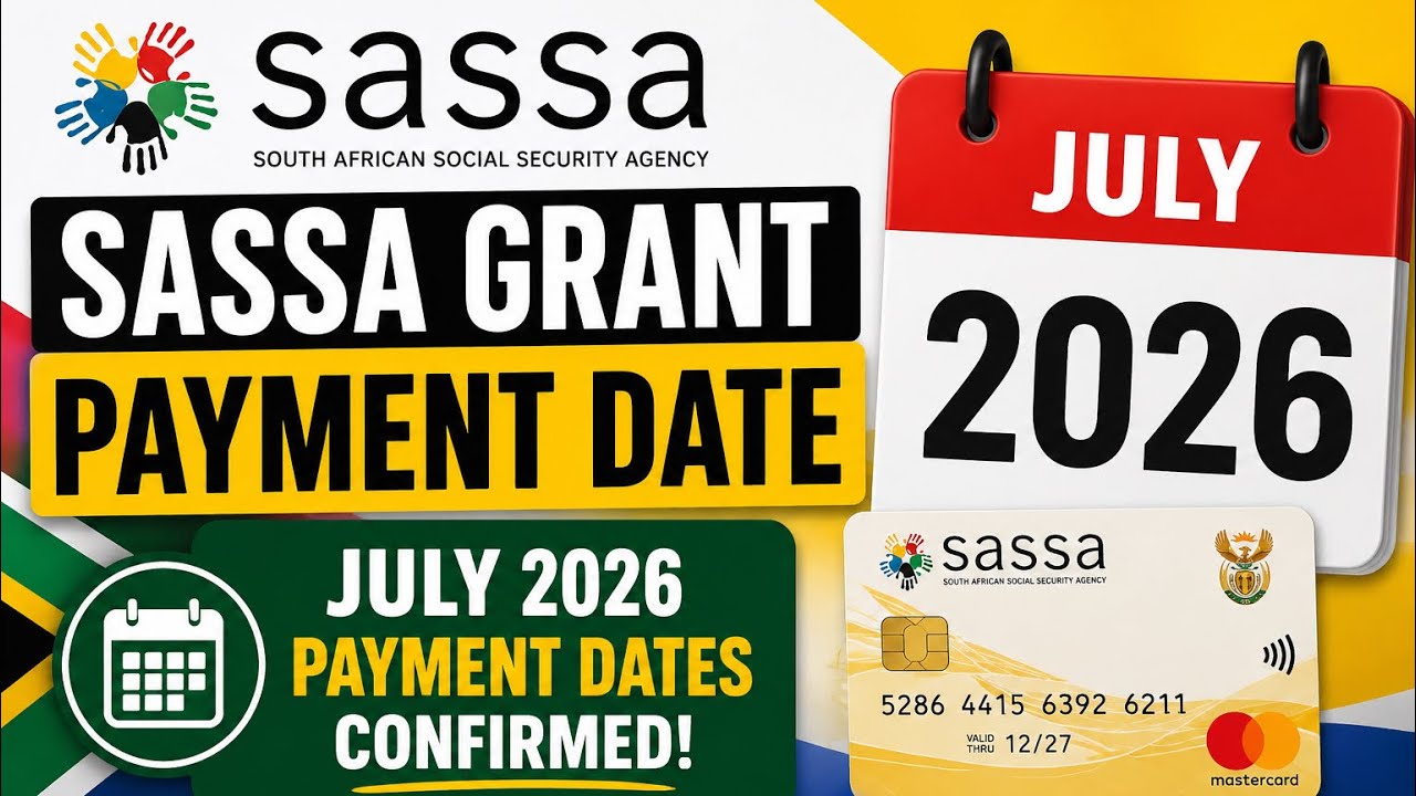 SASSA GRANT JULY 2026 PAYMENT DATES CONFIRMED! NEWS 