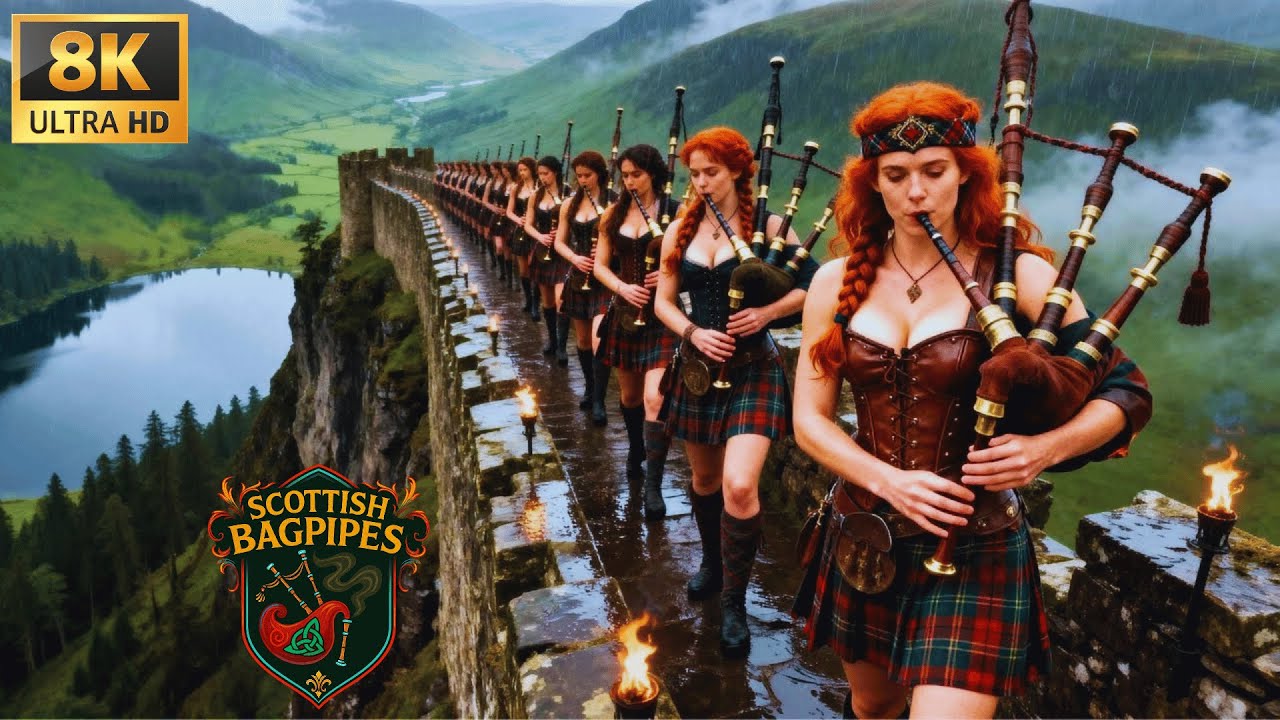 Epic Scottish Bagpipes | Ancient Scottish Bagpipe March on the Shore for Brave Hearts