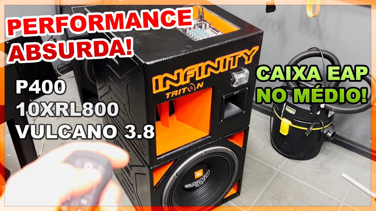 BOB COM CAIXA E DRIVER EAP + VULCANO 3.8 15 POL MUITO FORTE