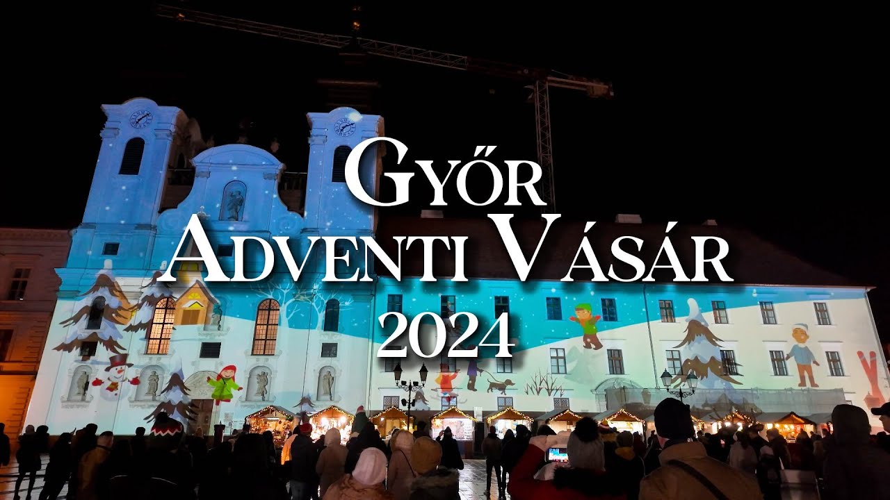 Magical Christmas Market In Győr - Get Ready For The Festive Season in 2024! 4K