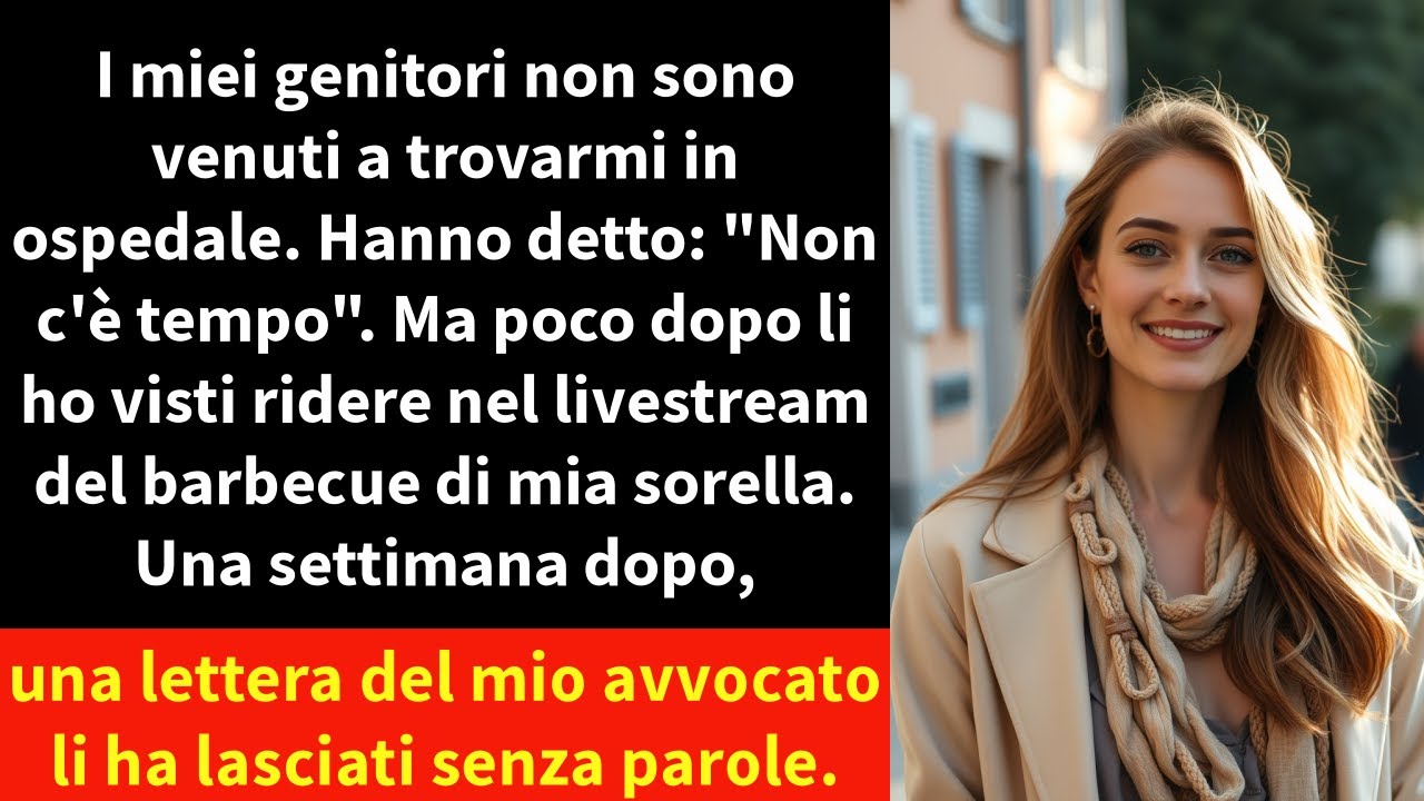 I miei genitori non sono venuti a trovarmi in ospedale. Hanno detto: 