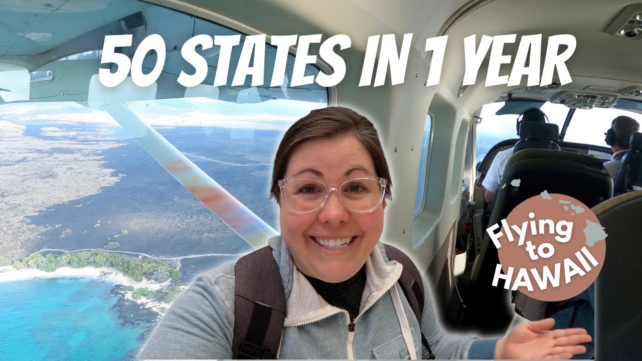 EVERY STATE IN 1 YEAR! Flying to Hawaii! Flying a Small Plane in Hawaii! 50 State Challenge!