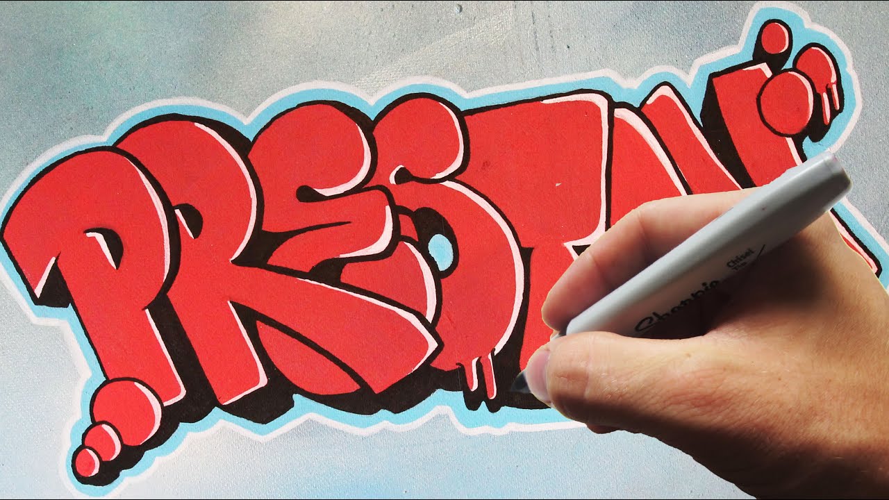 Graffiti Throwie Canvas Speed Art - Preston -