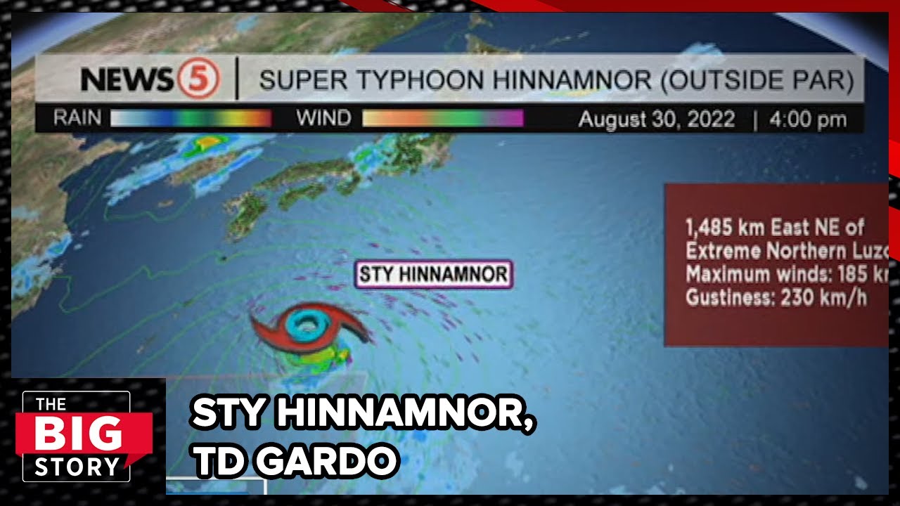 STY Hinnamnor, TD Gardo unlikely to make landfall