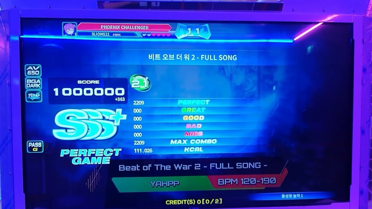SLIONS21 - Beat of the War 2 Full Song D21 (All Twist Play & All Perfect Play, SSS+, PG)