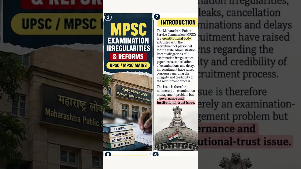 MPSC Irregularities Explained | UPSC Mains #upsc #ias # #editorialanalysisbyadityaashtikar #mpsc