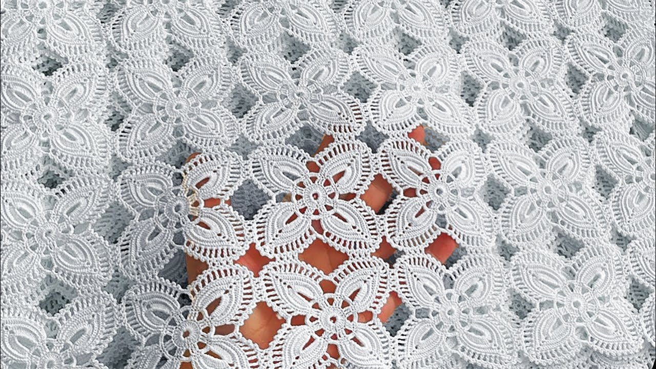 Crochet Motif Flower, New Crochet Design 2025 🧶 Step By Step Tutorial Crochet Lace Pattern