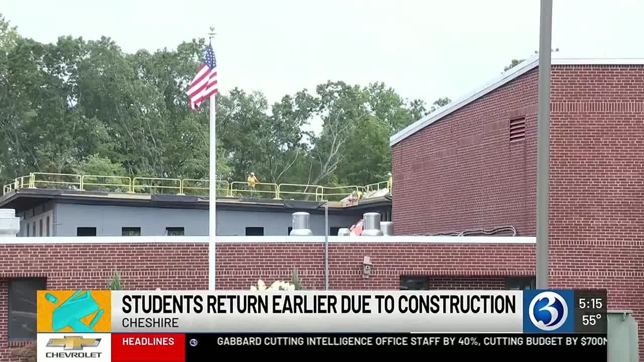 Cheshire students head back early as district pushes construction projects