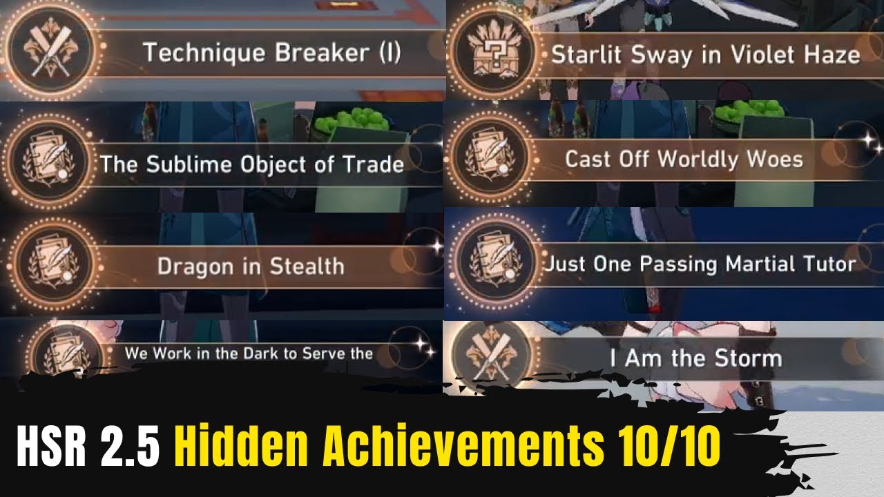 Honkai Star Rail 2.5 Hidden Achievements 10/10 Skysplitter