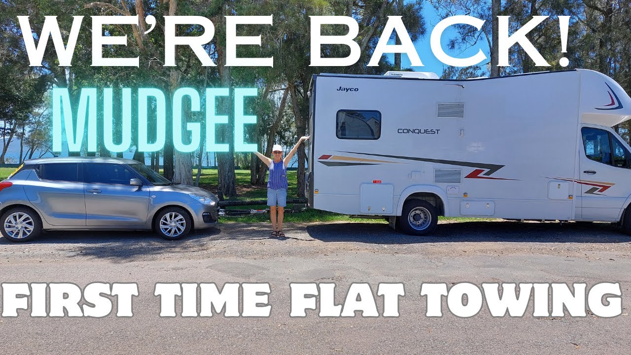 MUDGEE TRIP - FOOD - WINE - FIRST TIME FLAT TOWING - MOTORHOME LIFE